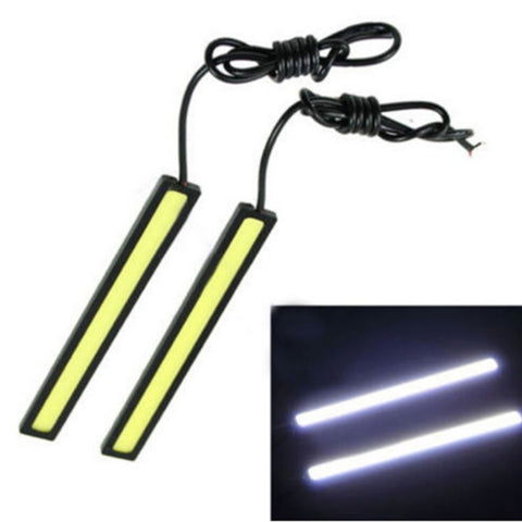 Barra Luminosa Bianca DRL COB 6W 400 LM 6000K - 2 Pezzi,