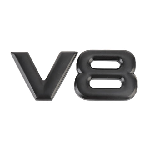 Adesivo decorativo per carrozzeria in metallo per auto a forma separata V8, V8 Separate Shape