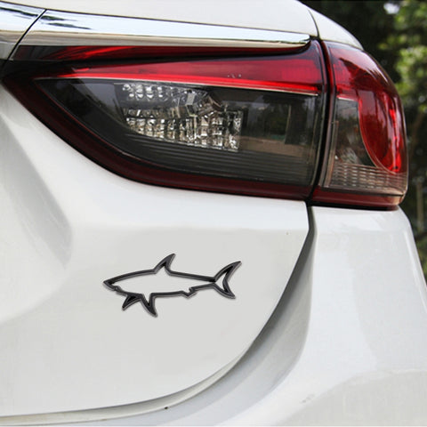 Adesivo decorativo per carrozzeria in metallo a forma di squalo, Shark Shape