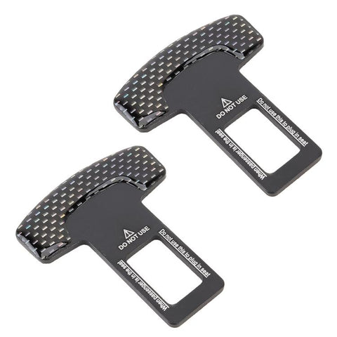 Clip pour fibbia per cintura di sicurezza per auto en fibre de carbone 2 en 1, Clip de boucle de ceinture de sécurité