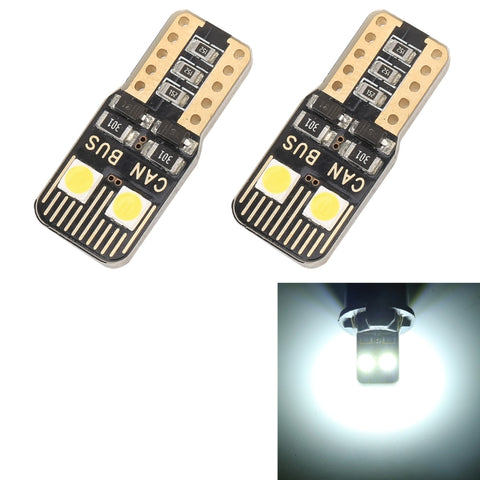 2 PZ T10 / W5W / 168 / 194 DC12V / 1,6W / 6000K / 130LM 4LED SMD-3030 Luce di ingombro per auto, con decodificatore, 4LEDs SMD-3030 - Novalix Store