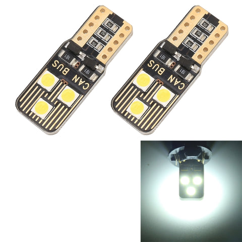 Set di 2 Lampadine T10 W5W 168 194 DC12V 1,6W 6000K 110LM con Decoder