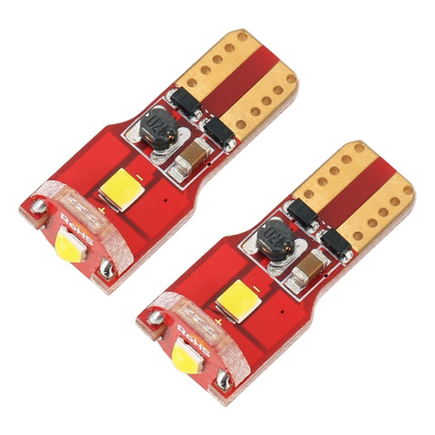 Luci d'ingombro rosse per auto T10 W5W 12V 1.6W 6000K 130LM - 2 Pezzi