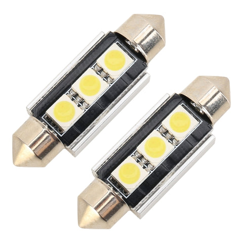 Lampada da lettura per auto 10 PZ 39mm DC12V / 1,7W / 7000K / 70LM 3LED SMD-5050, 39mm, 3LEDs SMD-5050