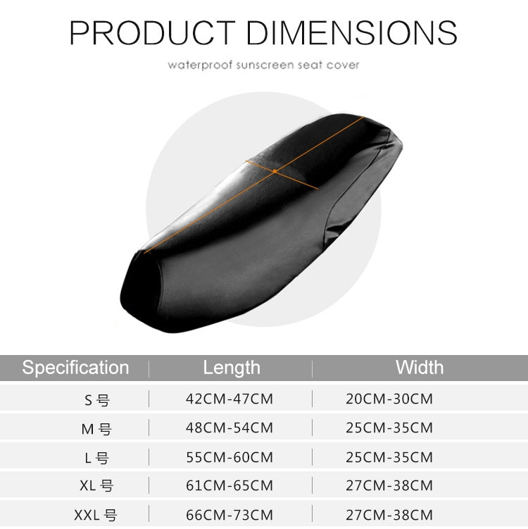 Coprisedile Impermeabile in Pelle Nera per Moto - Taglia S (42-47 cm