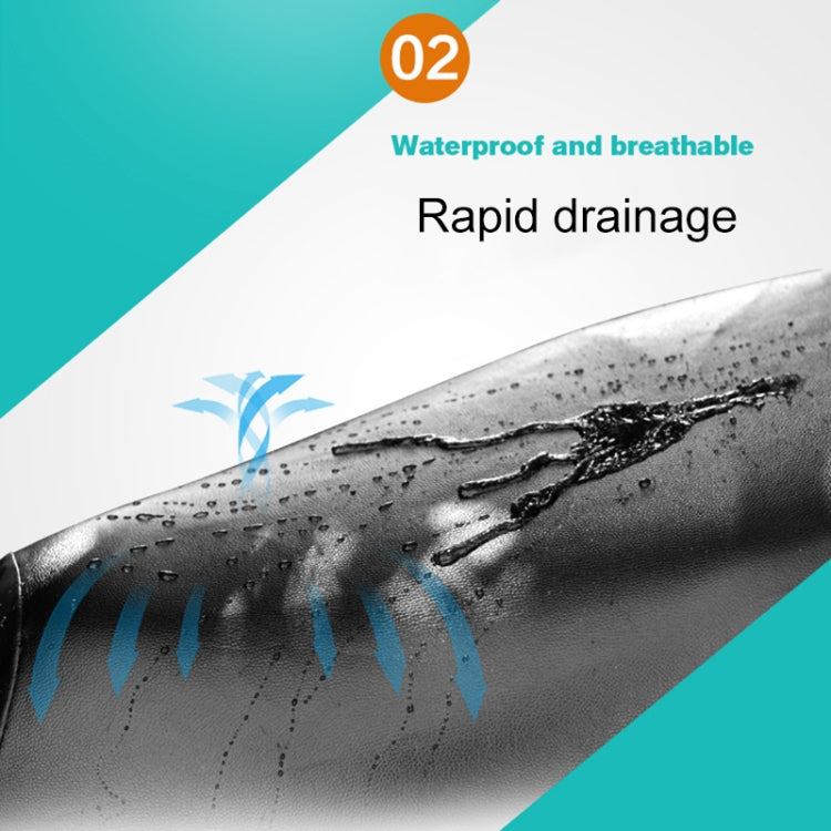 Coprisedile Impermeabile in Pelle Nera per Moto - Taglia S (42-47 cm