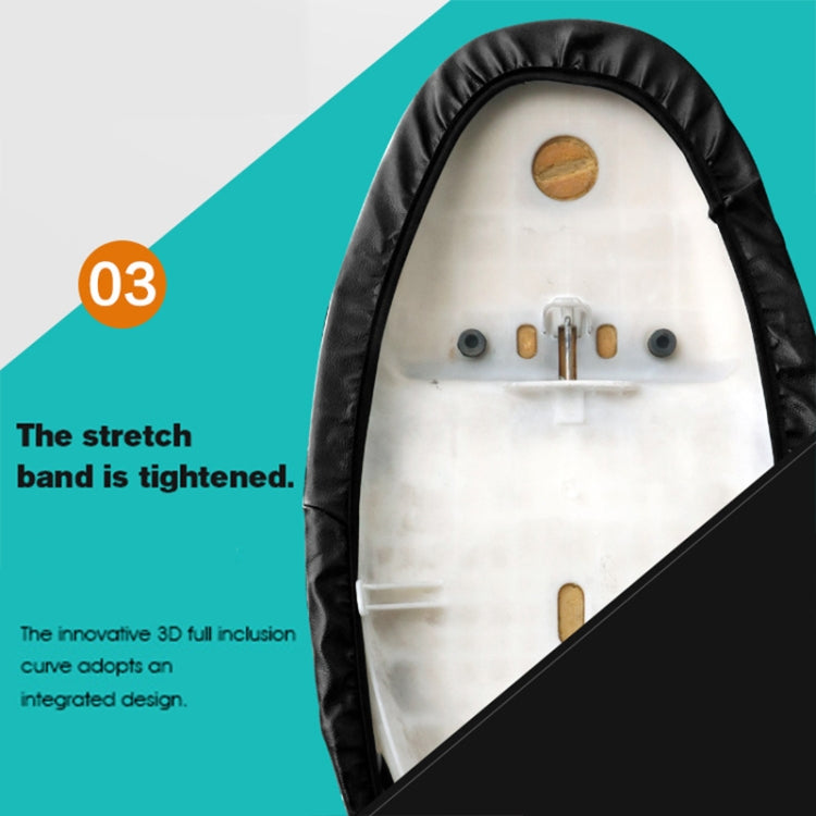 Coprisedile Impermeabile in Pelle Nera per Moto - Taglia S (42-47 cm