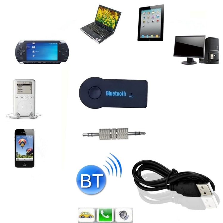 Portable Single Sound Channel Bluetooth Wireless Music Receiver Mini Boombox for iPhone / iPad / Car / Headphone / Stereo, Support Bluetooth Hands-free ...