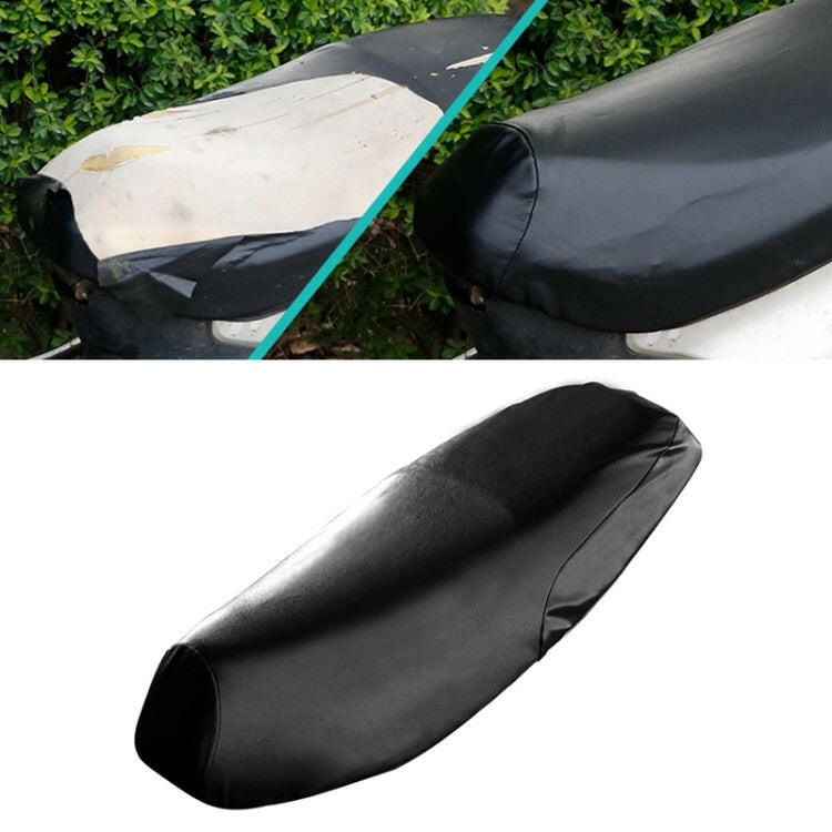 Il coprisedile impermeabile in pelle nera per moto impedisce di crogiolarsi nel cuscino dello scooter, taglia: XL, lunghezza: 61-65 cm;Larghezza: 27-38 cm, Length: 61-65cm; Width: 27-38cm