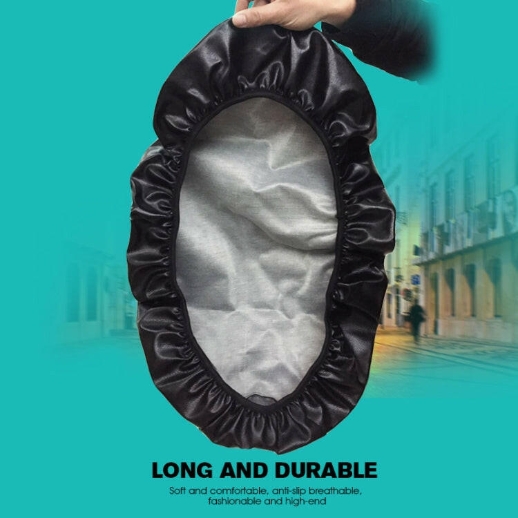 Il coprisedile impermeabile in pelle nera per moto impedisce di crogiolarsi nel cuscino dello scooter, taglia: XL, lunghezza: 61-65 cm;Larghezza: 27-38 cm, Length: 61-65cm; Width: 27-38cm