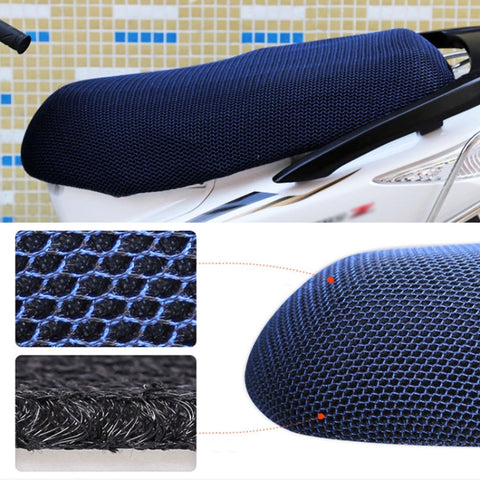 Coprisedile per isolamento termico con protezione solare impermeabile per moto Previene il crogiolarsi nel cuscino del monopattino, Taglia: XL, Lunghezza: 78-85 cm;Larghezza: 40-53 cm, Size: XL (Blue), Size: XL (Black Red), Size: XL (Black Blue)�������...