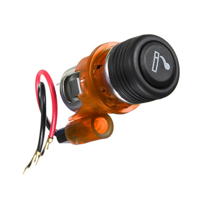 12V Car Cigarette Lighter Assembly with Light - 10A Standard