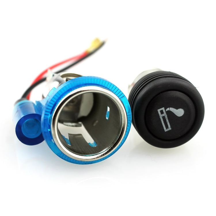 12V Car Cigarette Lighter Assembly with Light - 10A Standard