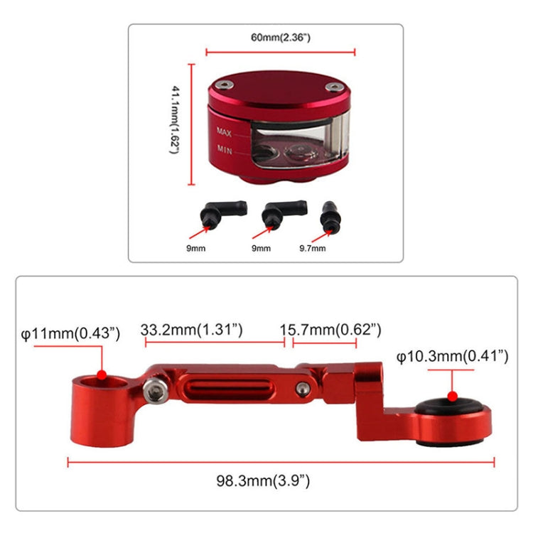 Universal Motorcycle Brake Fluid Oil Cup for Kawasaki &