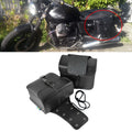 Stylish Motorcycle Leather Side Bag for Convenient Storage
