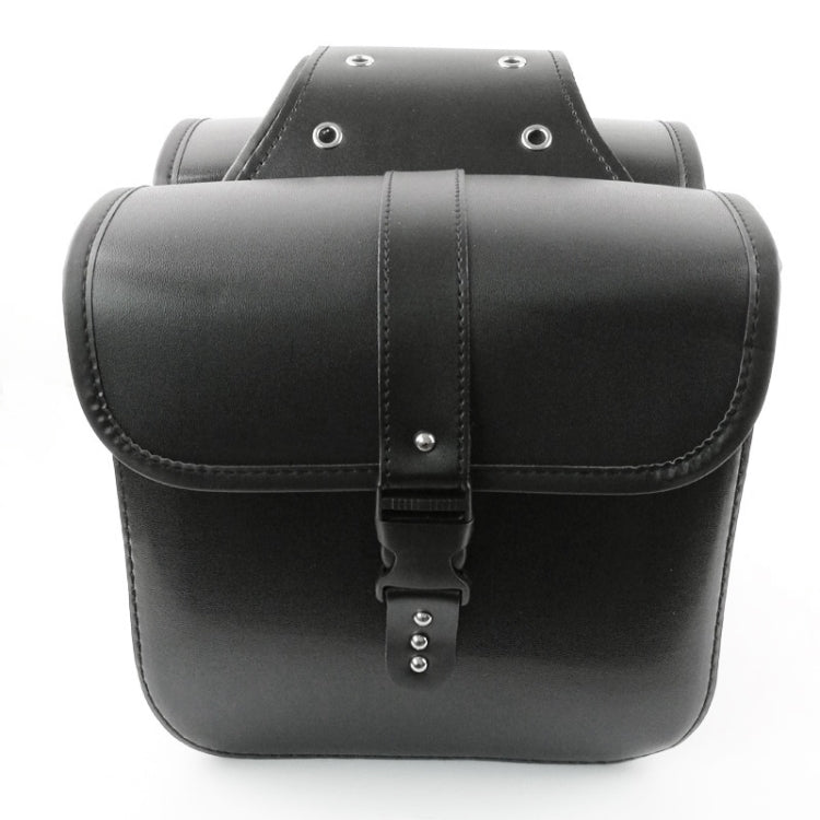 Stylish Motorcycle Leather Side Bag for Convenient Storage
