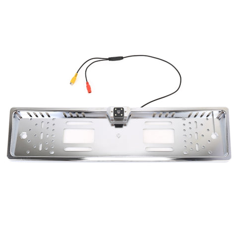 JX-9488 720x540 Pixel effettivi NTSC 60HZ CMOS II Telecamera di retromarcia per auto universale impermeabile elettrolitico argento con lampada 4LED a luce bianca da 2W 80LM 5000K, DC 12V, Lunghezza cavo: 4m, Galvanizzato Argento
