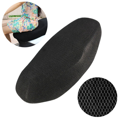 Protezione solare traspirante per moto Doppio strato Cuscino in poliestere a nido d'ape 3D con foro piccolo, Taglia: XXL, Lunghezza: 92 cm;Larghezza: 55 cm, Size: XXL
