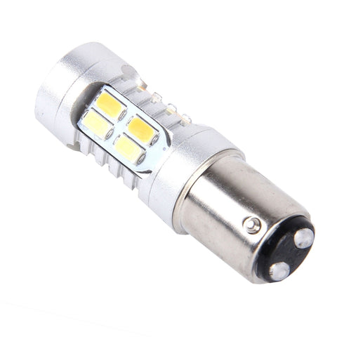 2 PZ 1157 10W 1000 LM 6000K Luce bianca + gialla Indicatore di direzione con 20 lampade SMD-5730-LED e lente.CC 12-24 V, 1157 with 20 SMD-5730-LED Lamps - Novalix Store