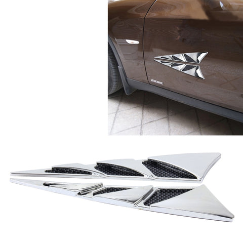 YI-226 2 pièces Copri adesivi decorativi per parafango con presa d'aria laterale per auto, Air Ventilation 1