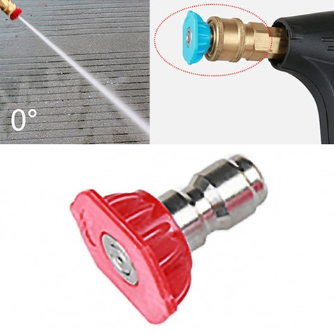 Accessori per rondelle per ugelli a getto per pistola per autolavaggio ad alta pressione, angolo dell'ugello: 0 gradi, angolo ugello: 0 gradi