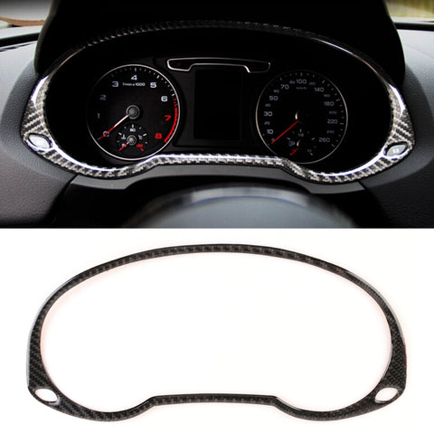 Adesivo decorativo per telaio cruscotto auto in fibra di carbonio per Audi Q3, Dashboard Frame