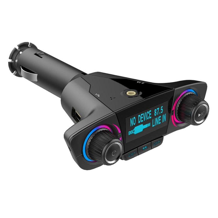 Dual USB Bluetooth FM Transmitter with MP3 & LED Screen