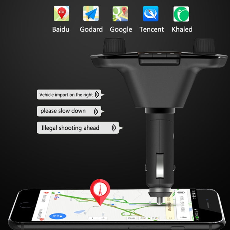Dual USB Bluetooth FM Transmitter with MP3 & LED Screen