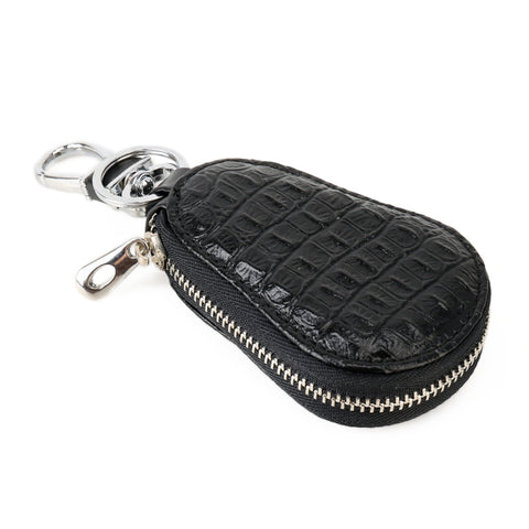 Borsa portachiavi universale in pelle di coccodrillo con cerniera appesa alla vita (non include la chiave)
