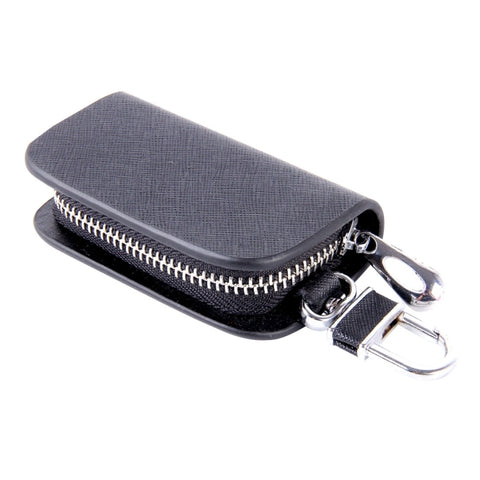 Bourse porte-chiavi universelle en cuir denim avec cerniera appesa alla vita (ne comprend pas la clé)