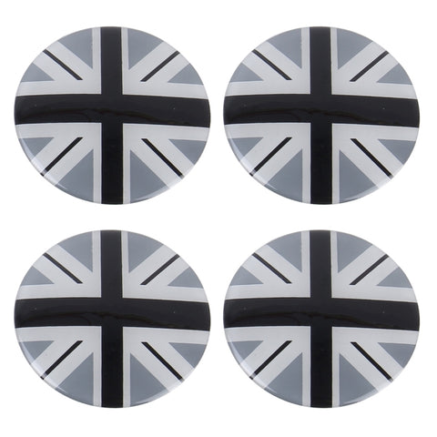 4 pezzi bandiera nazionale adesivo in metallo per auto coprimozzo ruota decorazione copertura centrale, England  Flag 1 - Novalix Store