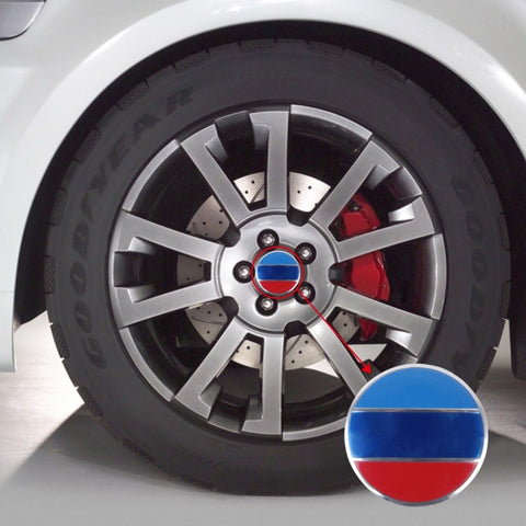 4 pezzi bandiera nazionale adesivo in metallo per auto coprimozzo ruota decorazione copertura centrale, National Flag - Novalix Store