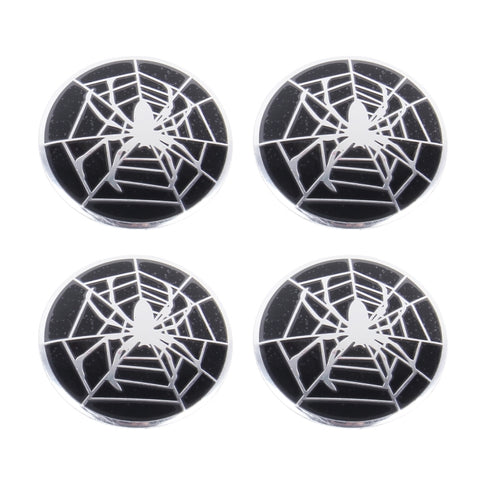 Decorazione della copertura centrale dei coprimozzi delle ruote degli adesivi per auto in metallo ragno da 4 pezzi, Spider