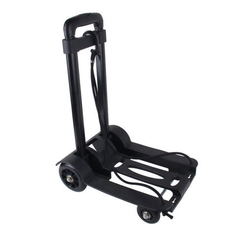 Carrello da Viaggio Pieghevole Leggero con Corda per Bagagli Portatili
