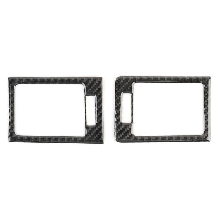 2 PCS Car Dashboard  Right and Left Air Outlet Frame Carbon Fiber Decorative Sticker for Mercedes-Benz W204 2007-2013                                   ...