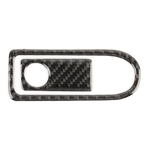 Adhésif décoratif en fibre de carbone avec poignée pour porte-bagages pour siège passe-passe pour 2 pièces pour Mercedes-Benz W204, poignée de boîte de rangement pour siège passager