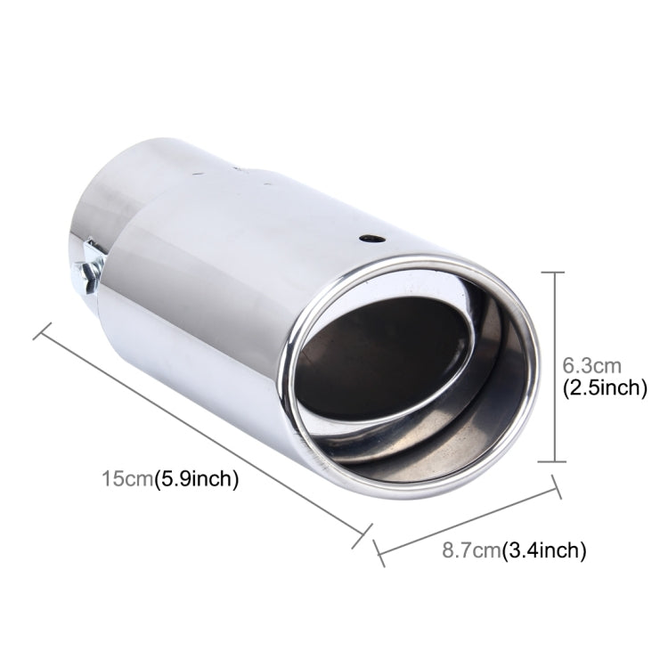 Stainless Steel Exhaust Pipe Muffler for Cars - 61mm Upgrade