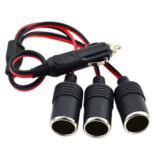 caricatore-splitter-per-presa-sigaretta-auto-jtron-premium-a-3-fori-lunghezza-30-cm-3-holes-splitter - immagine 1