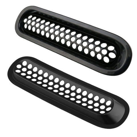 7 pièces Auto Da Corsa Antérieure Griglia Griglia Rete Insetti pour Jeep Wrangler JK 2007-2017, pour Jeep Wrangler 2007-2017