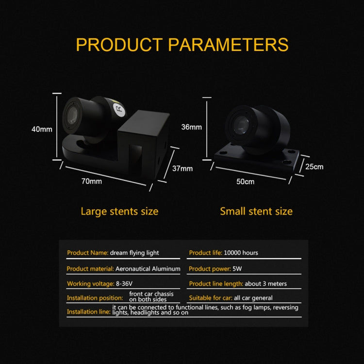 Ghost Shadow Courtesy LED Lights for Car Door Projection