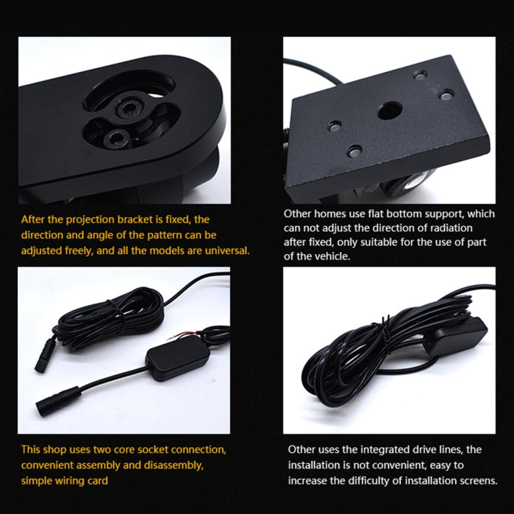 Ghost Shadow Courtesy LED Lights for Car Door Projection