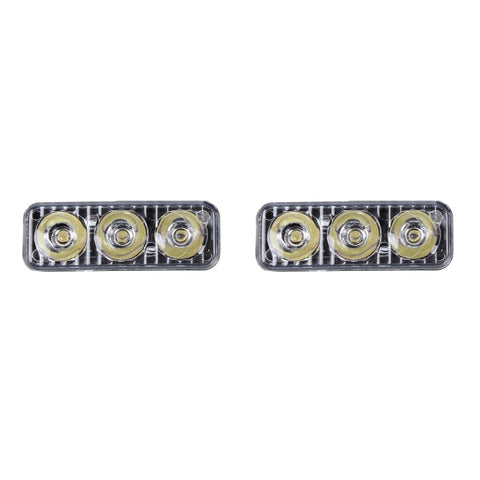Lampada LED Auto 12V 6W 400 LM 6000K - Set da 2 Pezzi con Luci diurne