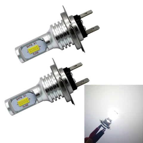 2 PZ H7 72W 1000LM 6000-6500K Lampe LED pour voiture à lumière blanche super lumineuse, DC 12-24V, H7