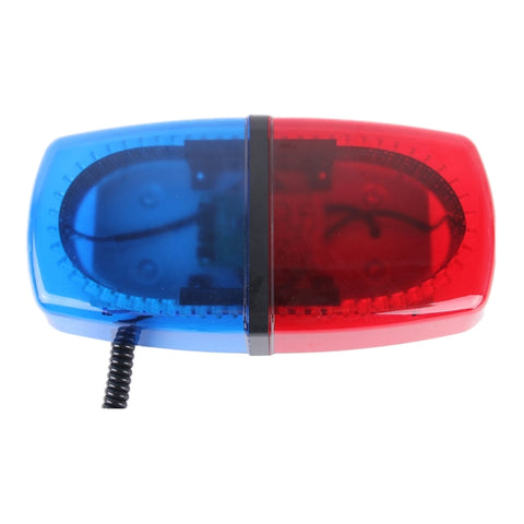 25W 240 LED Luce rossa + luce blu Luce stroboscopica impermeabile Spia a cupola, DC 12V, Lunghezza cavo: 60 cm, Red  + Blue Light - Novalix Store