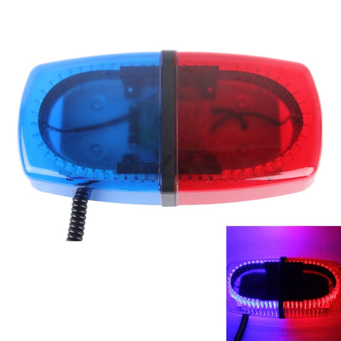 25W 240 LED Luce rossa + luce blu Luce stroboscopica impermeabile Spia a cupola, DC 12V, Lunghezza cavo: 60 cm, Red  + Blue Light - Novalix Store