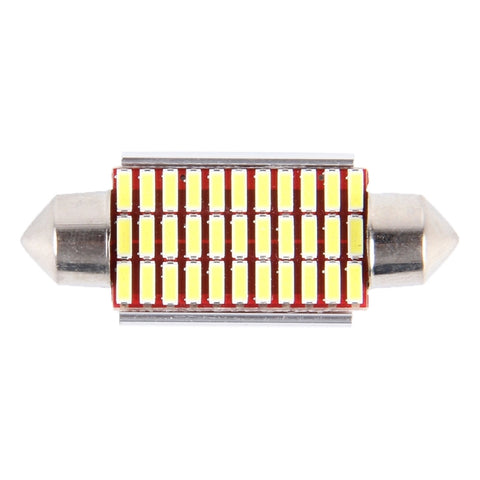 2 PZ DC 12V 6W 41MM Bicuspide Lampade per portiere auto Luce di registrazione per cruscotto Luci per porte a cupola Lampada da lettura a LED con 33 LED SMD 3014 Luci bianche, 41MM - Novalix Store
