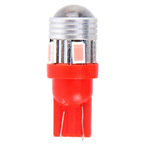 Luce di ingombro rosa T10 3W con 6 LED SMD 5630 - 2 Pezzi, DC 12V