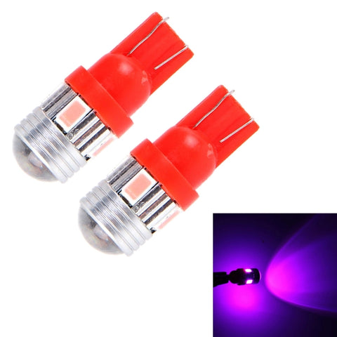 2 PZ T10 3W 6 LED SMD 5630 Luce d'ingombro a luce rosa. DC 12V., 6 LED SMD 5630 - Novalix Store