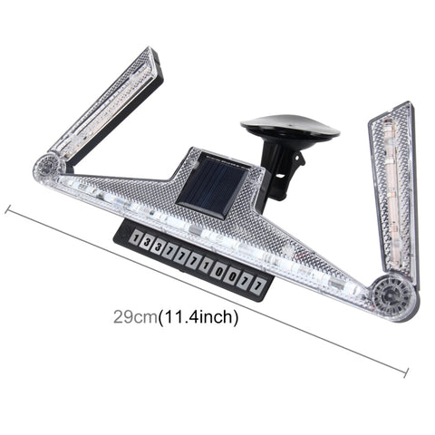 Lampada solare anti-collisione Cupule Ranger Fanale posteriore per auto LED Flash Avvertimento Luce di attenzione Lampada solare pieghevole Avvertimento Cupule con licenza di parcheggio temporaneo, CS-N14