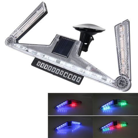 Lampada solare anti-collisione Cupule Ranger Fanale posteriore per auto LED Flash Avvertimento Luce di attenzione Lampada solare pieghevole Avvertimento Cupule con licenza di parcheggio temporaneo, CS-N14